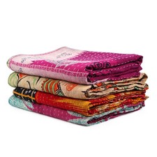 Indian Mix Lot Whole Sale Tribal Kantha Quilts Vintage Cotton Bed Cover Throw...