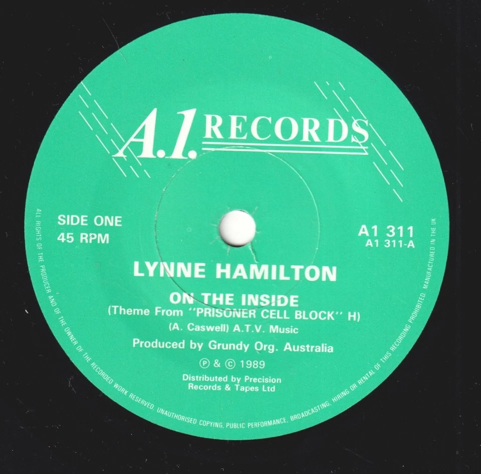 Lynne Hamilton On the Inside 7" vinyl UK A1 1989 pic sleeve A1311 - Image 3 of 3