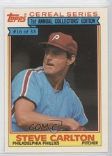 1984 Topps Cereal Series Food Issue Steve Carlton #16 HOF 0h5