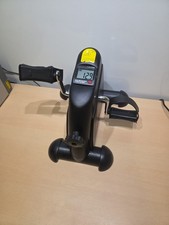 HOMCOM Mini Exercise Bike Portable Pedal Manual Machine Indoor Fitness Black