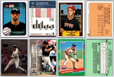 Luis Gonzalez 4 Card Lot - Rookie Arizona Diamondbacks Hall of Fame Astros RC