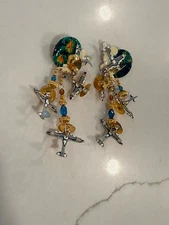 LUNCH AT THE RITZ Airplane Earrings