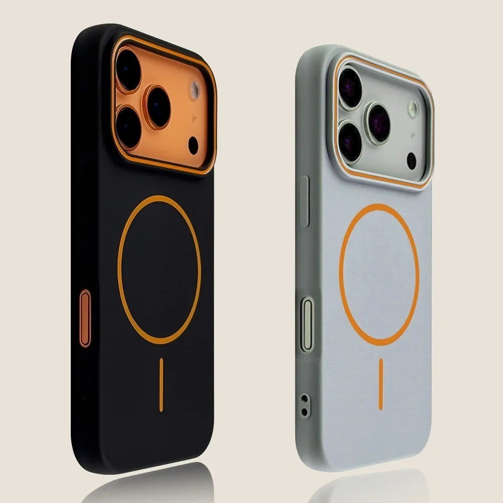 For iPhone 17 Pro Max 16 Pro Max 15 14 13 Pro Magnetic Phone Case TPU Soft Cover