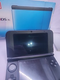 Nintendo 3DS XL Blue & Black 4GB Memory CIB w/ Manual + Charger Tested & Working