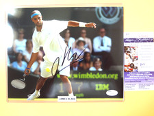JAMES BLAKE TENNIS PLAYER AUTOGRAPH PHOTO 8 X 10 JSA COA