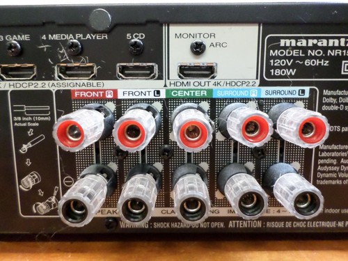 Marantz AV Surround Receiver NR1508 5.2 Channel 180 Watt Receiver NO Remote - Picture 14 of 19