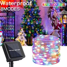 50-300 LED Solar Power String Fairy Lights Garden Outdoor Party Christmas Lamp