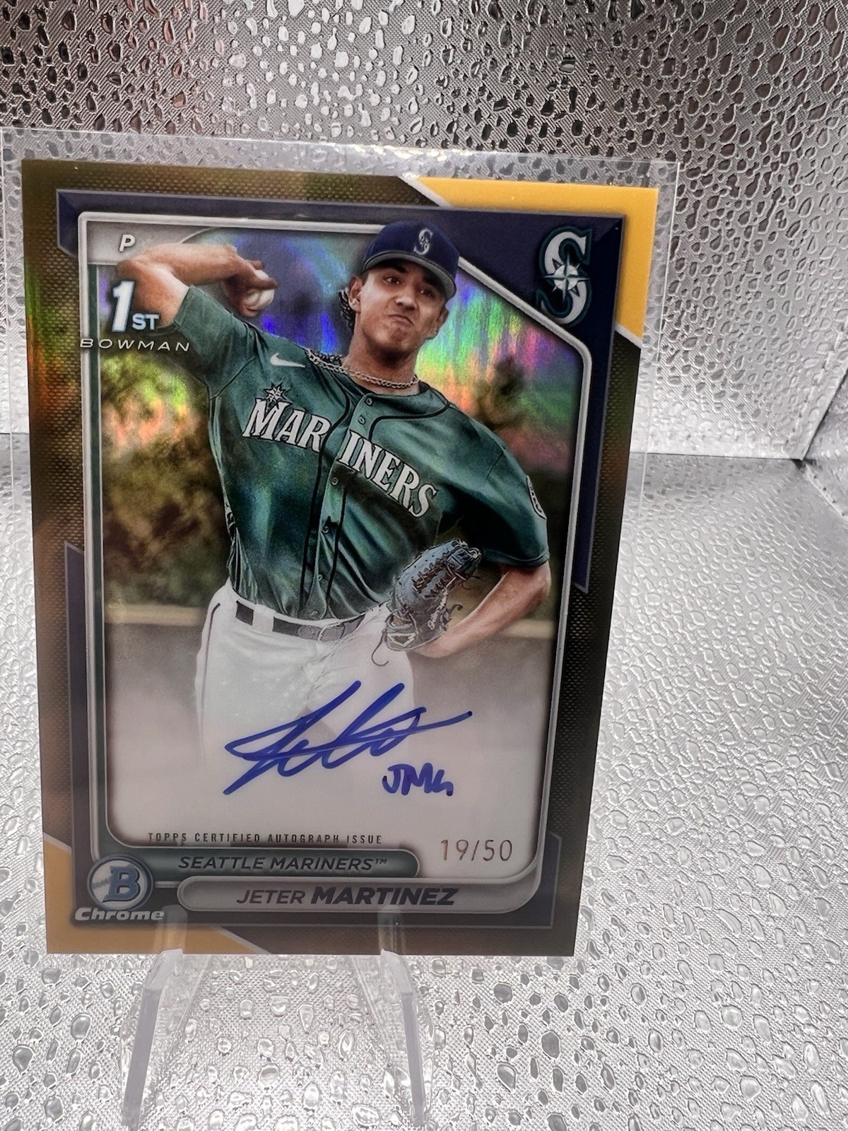 2024 Bowman Chrome Prospect Gold Refractor /50 Jeter Martinez #CPA-JMZ Auto