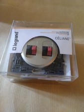 Double Prise Haut parleur Argent Céliane Legrand Neuve De Stock 