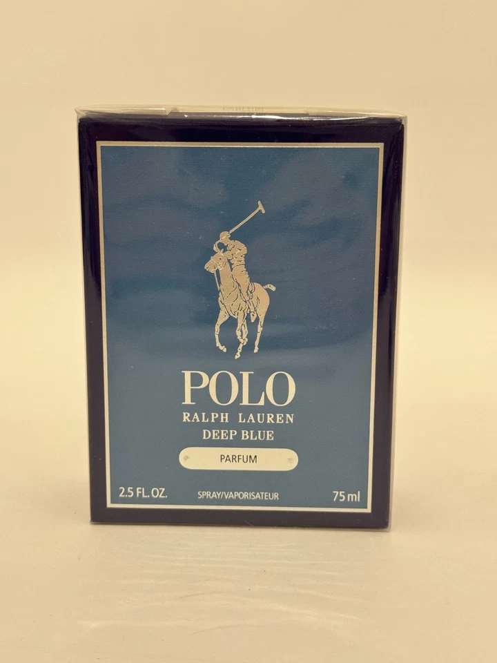 Ralph Lauren Polo DEEP BLUE perfume spray masculino 2,5 fl. oz. / 75 ml lacrado novo na caixa - Imagem 2 de 4