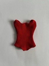 Vintage 1960 Mattel Barbie Red Helenca Doll Swimsuit 0850