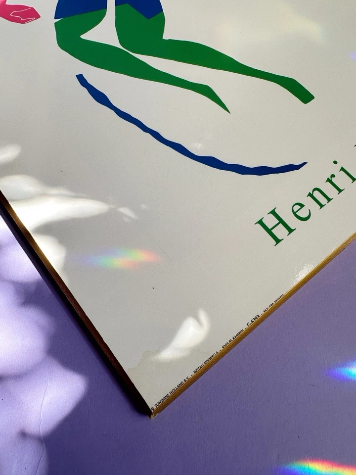 Matisse Blue Nude With Green Stockings Rare Authentic 1997 Wood Plaque Art Print - Image 3 of 4