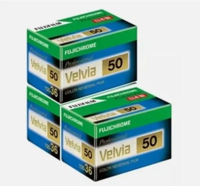 Fujifilm Velvia 50 36exp 135 35mm [3Rolls] Japan New Expedited
