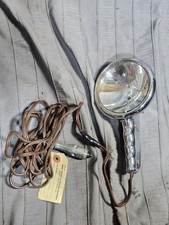 Vintage Oem Gm Buick Handheld Chrome Spotlight Amazing Shape Acessory