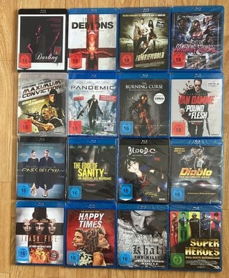 Blu Ray Sammlung Horror & Action Thriller - 16 Top Filme  NEU 25%Rabatt bei 4