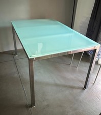 Tavolo da pranzo AcciaioVetro 135x85 Ikea Torsby