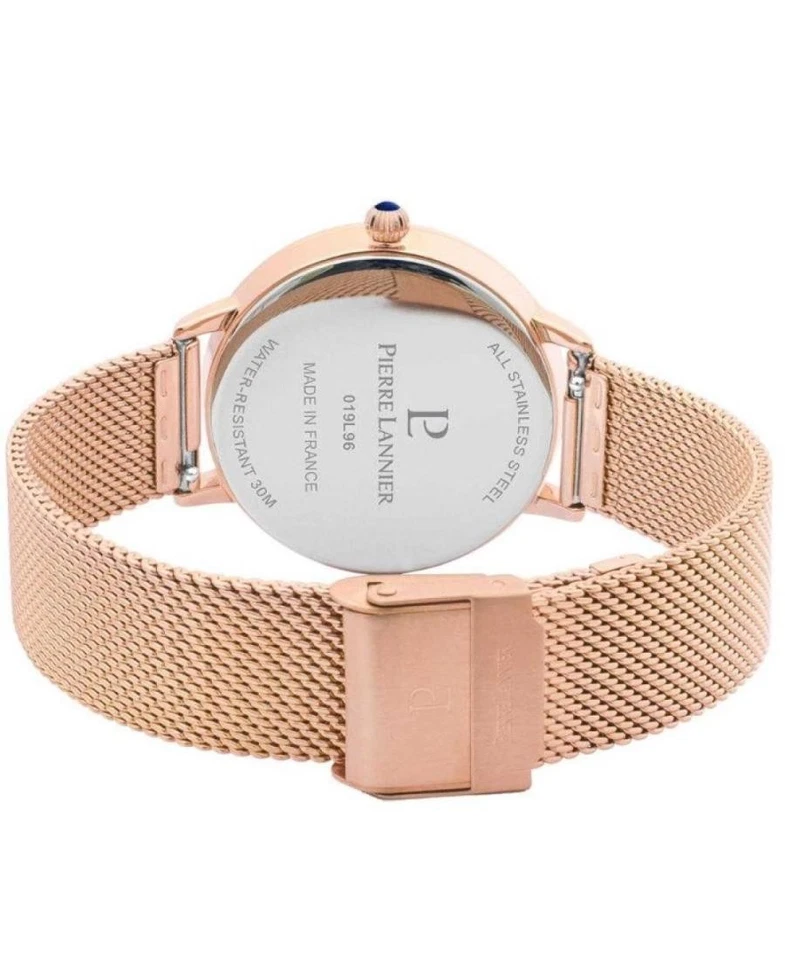 PIERRE LANNIER Mujer Analógico Cuarzo Informal Reloj Clásico Vestido Esfera Azul Impermeable Foto 4 de 4