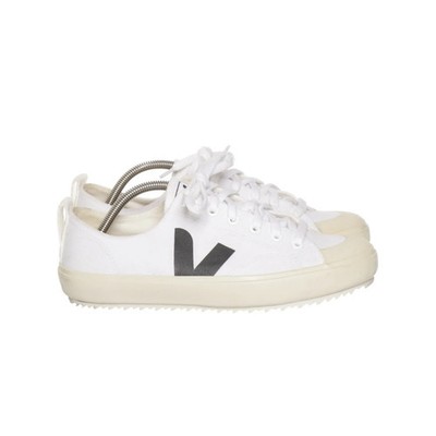 Veja, Canvas Sneaker, Größe: 36, Weiß/Schwarz, Damen #F0y