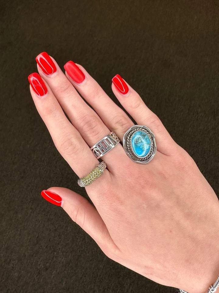 Anillo Phillip Gavriel zafiro pavé oro plata esterlina talla 6 1/4 Foto 2 de 4