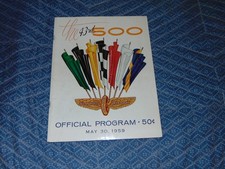 ORIGINAL MAY 30, 1959 "THE 43rd INDIANAPOLIS 500 OFFICIAL PROGRAM"