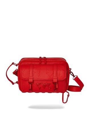 Authentic Sprayground James First Class Red Crossbody Bag LIMITED EDITION