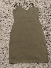 Army Green Bodycon Stretch Dress Size Small