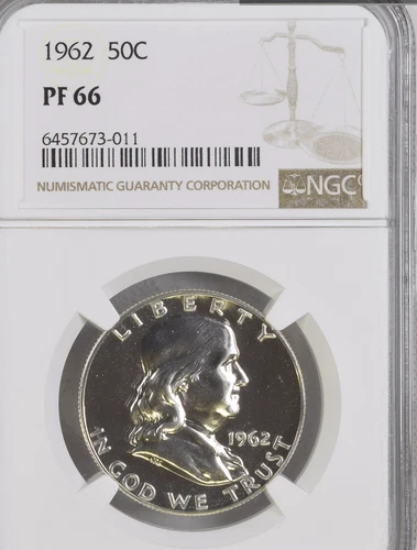 1962 Proof Franklin 50¢ NGC PF 66