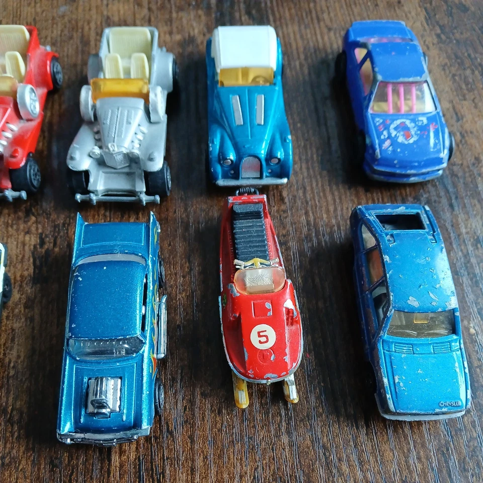 Lote de trabajo Majorette Morgan, Renault, Chevy, Simca, moto de nieve Foto 3 de 4