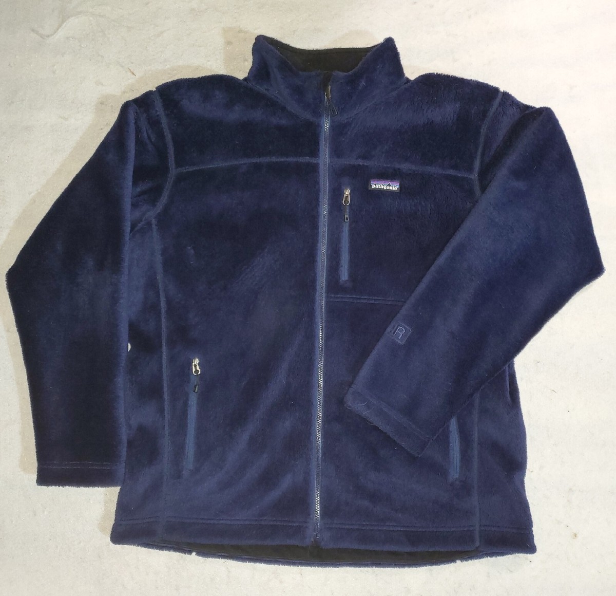 Vintage Patagonia R2 Fleece Jacket Polartec Lined Full Zip Mens