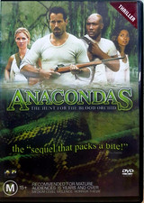 Anacondas DVD The Hunt For The Blood Orchid - Monster Horror Movie Giant Snake