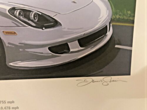 Póster Porsche 2005 Carrera GT History Remember firmado por Dennis Simon - Imagen 2 de 4