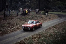 H Mikkola J Ahava Lancia Fulvia 1968 Rally Car Motor Racing Old Photo