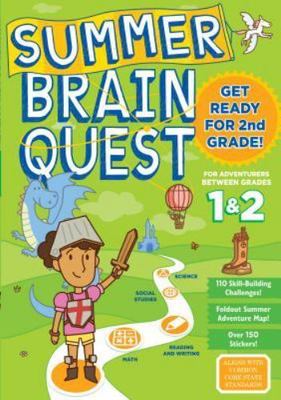 NEW! Workman Summer Brain Quest Workbook*Between Grades 1 & 2 w Stickers & Map