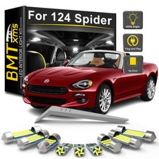 9pcs LED Interior Light Bulb For Fiat 124 Spider 2017 2018 2019 2020 4 Color