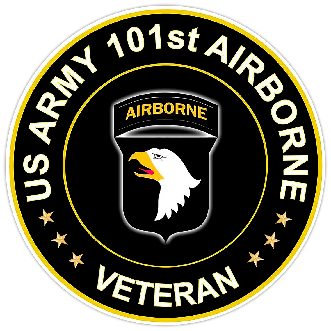 US Army 101st Airborne Veteran Bumper Sticker