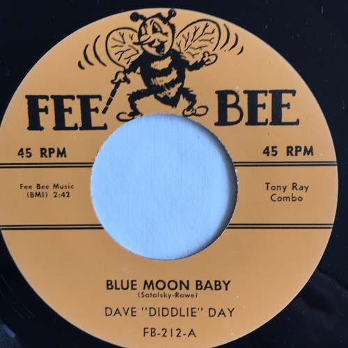 Dave "Diddlie" Day – Blue Moon Baby / Suzanne My Love 7", 45 RPM, Reissue - Picture 4 of 4