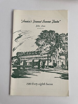 Vintage Tribute Playbill (1980) Ogunquit Maine Program Bernard Slade Play