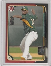 2015 Bowman Prospects Black-Red #bp146 Raul Alcantara Athletics