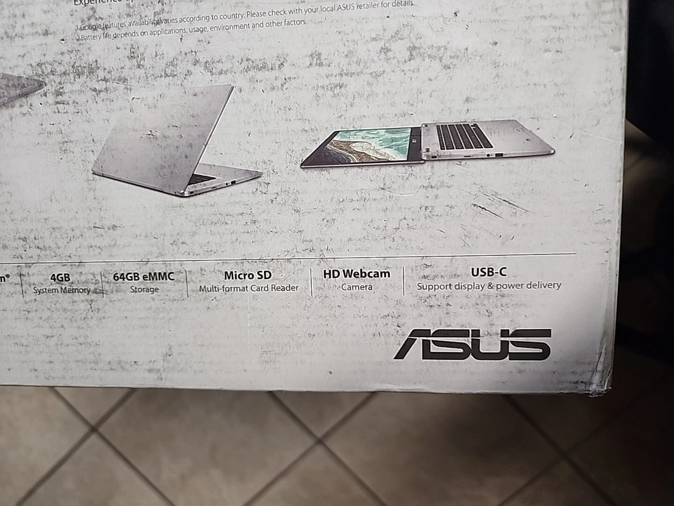 ASUS C523n 1.1 GHz 15" 32gb SSD 4gb RAM Celeron Chromebook - Image 3 of 4