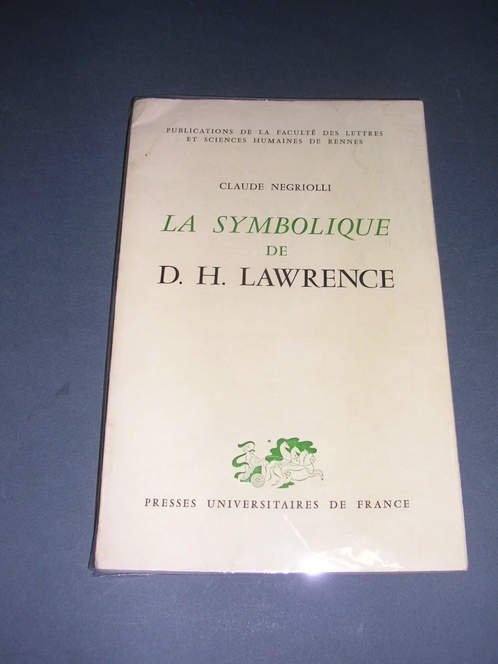 D.H Lawrence C. Negriolli La symbolique de D.H. Lawrence 1970 - Photo 1/1