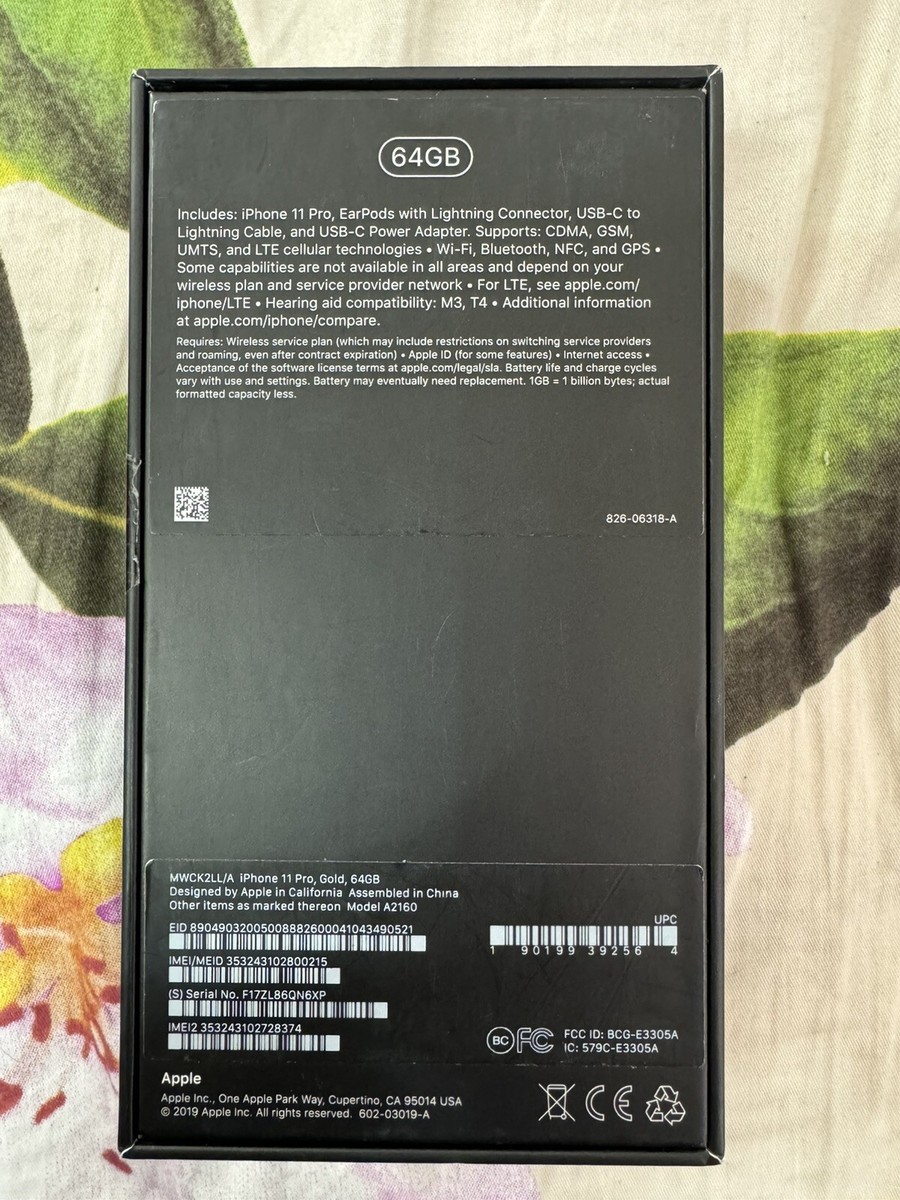 Apple iPhone 11 Pro - 64 GB - Gold (T-Mobile). Supports T