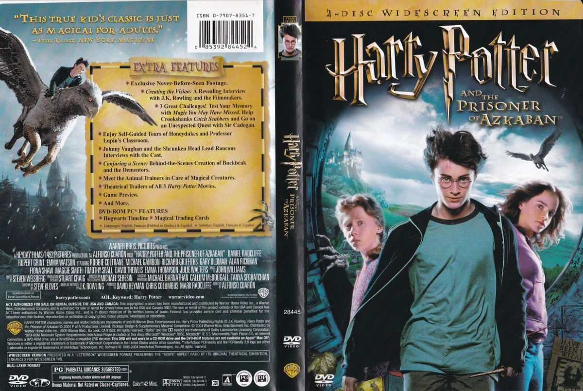 Harry Potter and the Prisoner of Azkaban DVD 