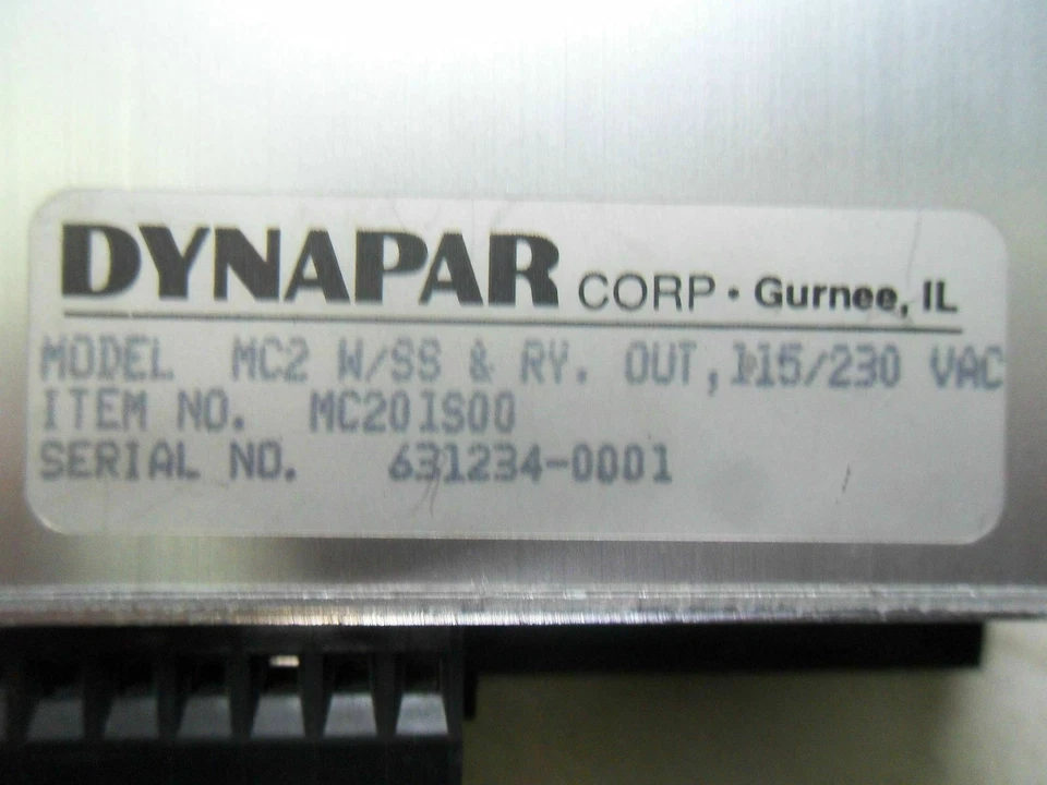 DYNAPAR MC2WSS TIMER - Image 4 of 4