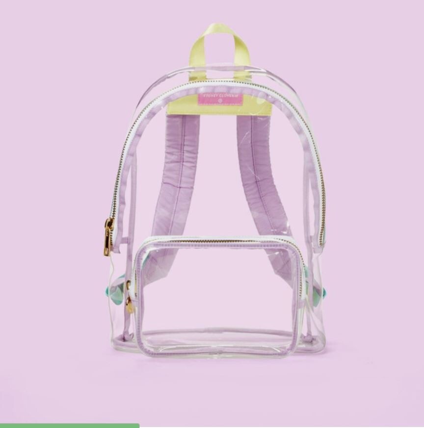 Stoney Clover Lane x Target Clear/Lavender Transparent Backpack Stoney Clover Lane x Target Transparent Clear & Lavender  main image 2