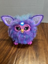 Furby Purple Plush Tie Dye Interactive Toy 2023 Glowing Ears