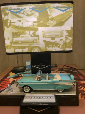 1957 Art Deco Vintage Miami Vibe South Beach Chevrolet Table Lamp
