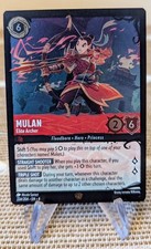 Disney Lorcana Cold Foil Mulan 224/204 Illumineer's Quest Deep Trouble Legendary