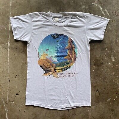 VINTAGE 80s ANDERSON BRUFORD WAKEMAN HOWE T-SHIRT MEN SZ S VINTAGE 80s ANDERSON BRUFORD WAKEMAN HOWE T-SHIRT MEN SZ S