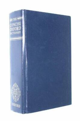 The Concise Oxford Dictionary of Current English: with thumb index - GOOD