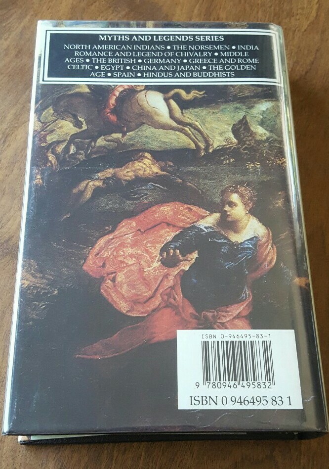 The British Myths and Legends 1986 Vintage Hardcover with Dust Jacket DJ Cover 
